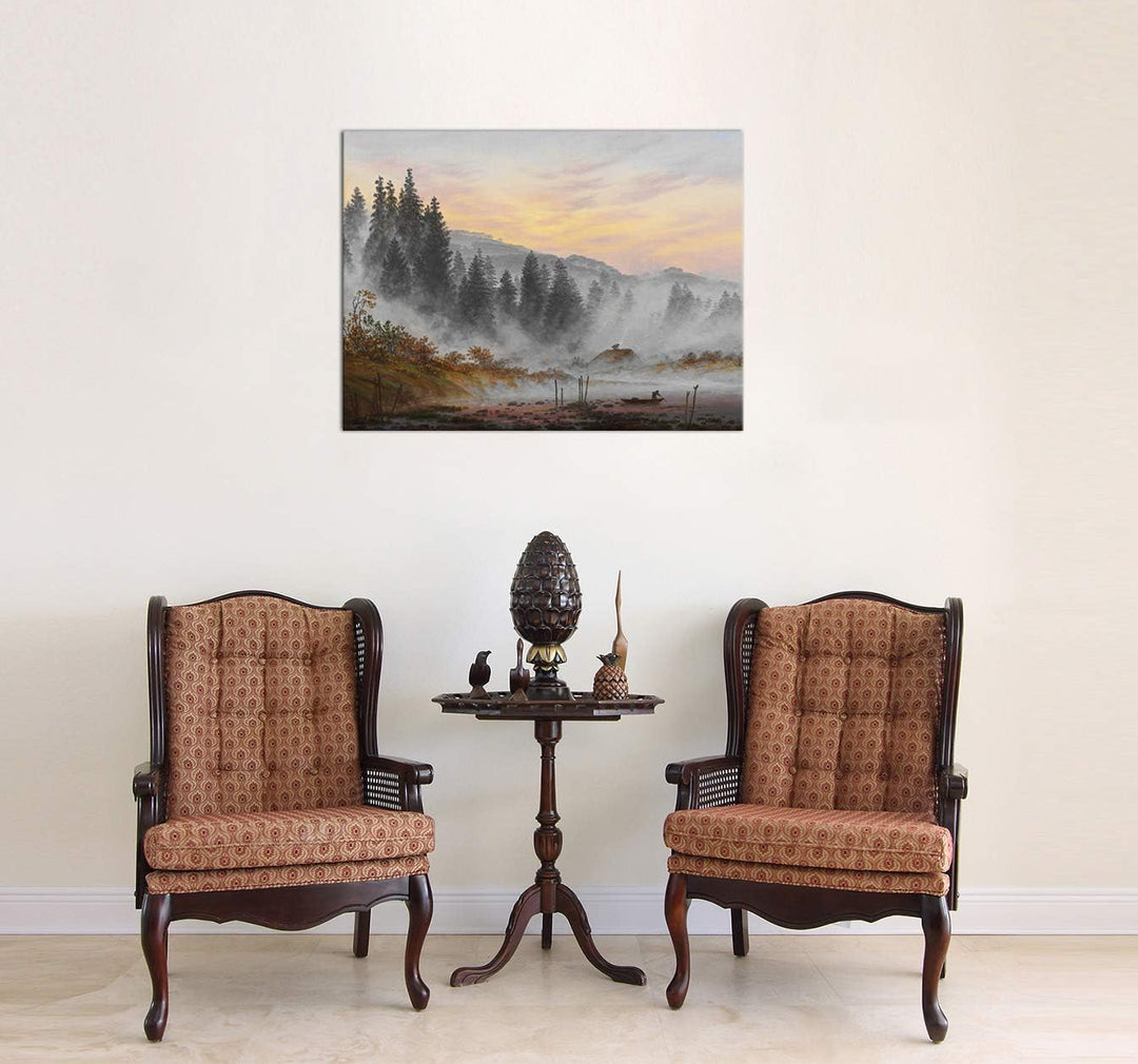 Bilderdepot24 Bild auf Leinwand | Caspar David Friedrich - Der Morgen in 80x60 cm als Wandbild | Wan