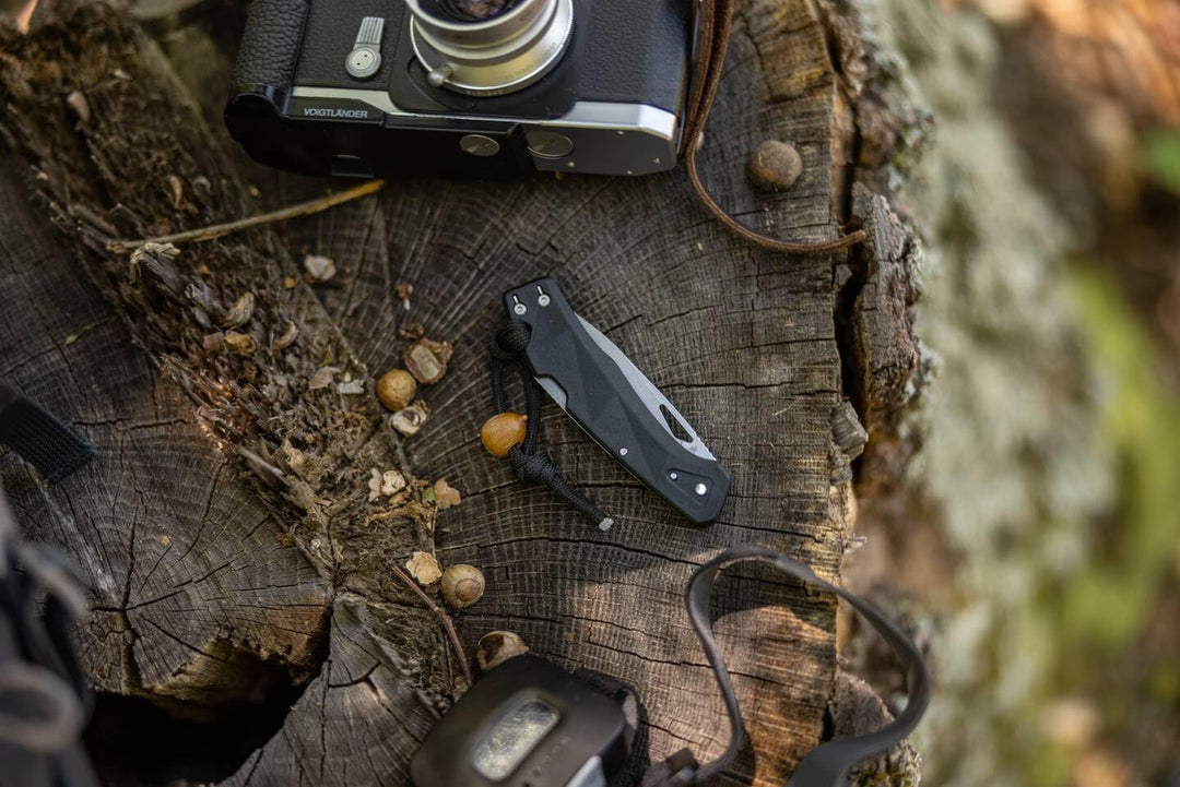 Gerber Taschenmesser mit Gürtelclip, LST, 440A Clip Poin-Edelstahlklinge, Griffschalen aus glasfaser
