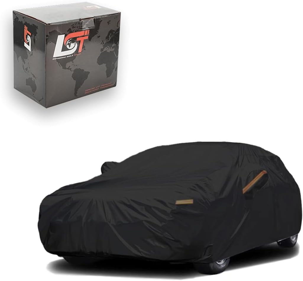 LST Autoabdeckung Outdoor Wasserdicht UV-Schutz Atmungsaktiv – Wind- & Staubdicht, Premium-Material,