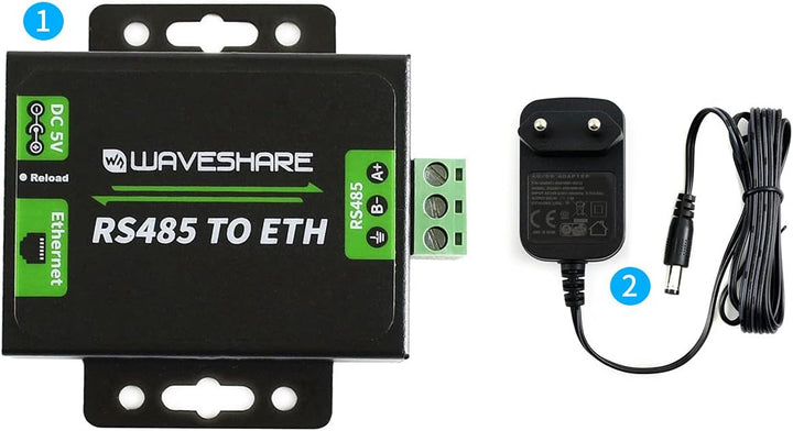 Waveshare RS485 to Ethernet Converter M0 Series 32-bit ARM Processor Supports DNS Domain Name Resolu
