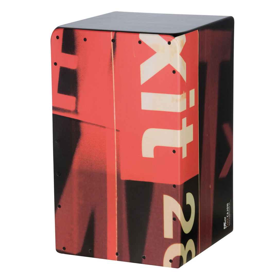VOLT Cool-Cajon "28 Street" Design Percussion (Cajon Set inkl. Lernbuch Cajon-Schule Cajon Basics +