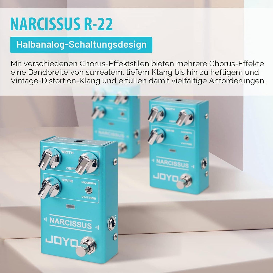 JOYO Chorus-Pedal, mehrere Chorus-Effekte, halbanaloger Schaltkreis von surrealem tiefen Ton bis hef