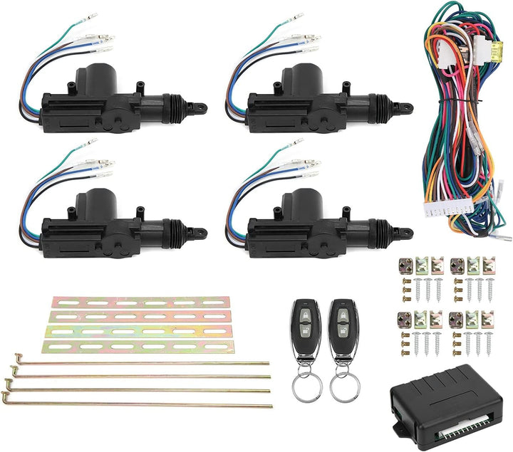 Aramox Zentralverriegelung Satz, Fernbedienung Keyless Entry System 12V W/LED Anzeige mit 2 Controll