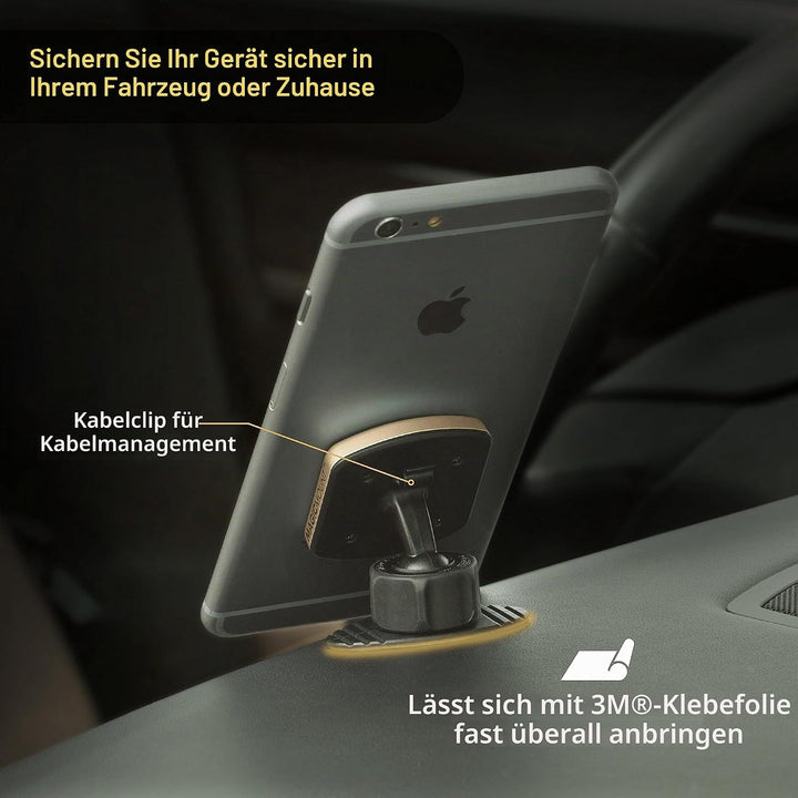 Scosche MPDB MagicMount Pro Universal Magnethalterung für Mobile Geräte in frustfreier Verpackung, S