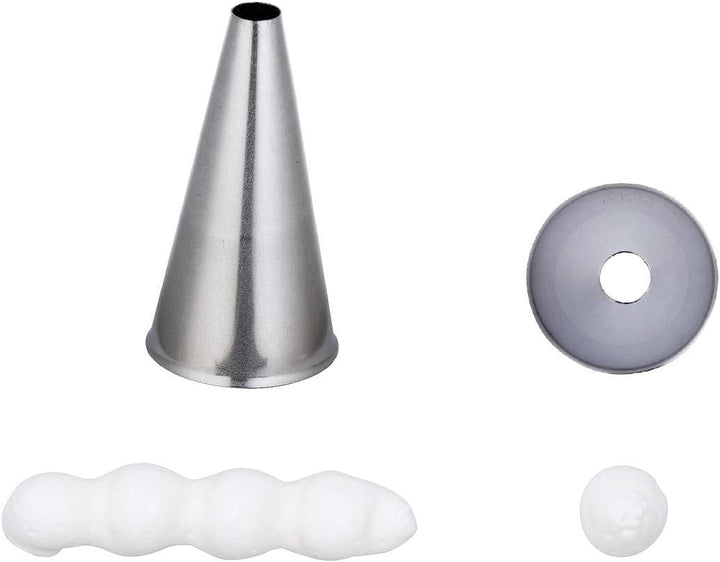 thermohauser Set Kleine Tüllen (Edelstahl, PE), 55-teilig., verschiedene Tüllen inkl. zwei Blumennäg