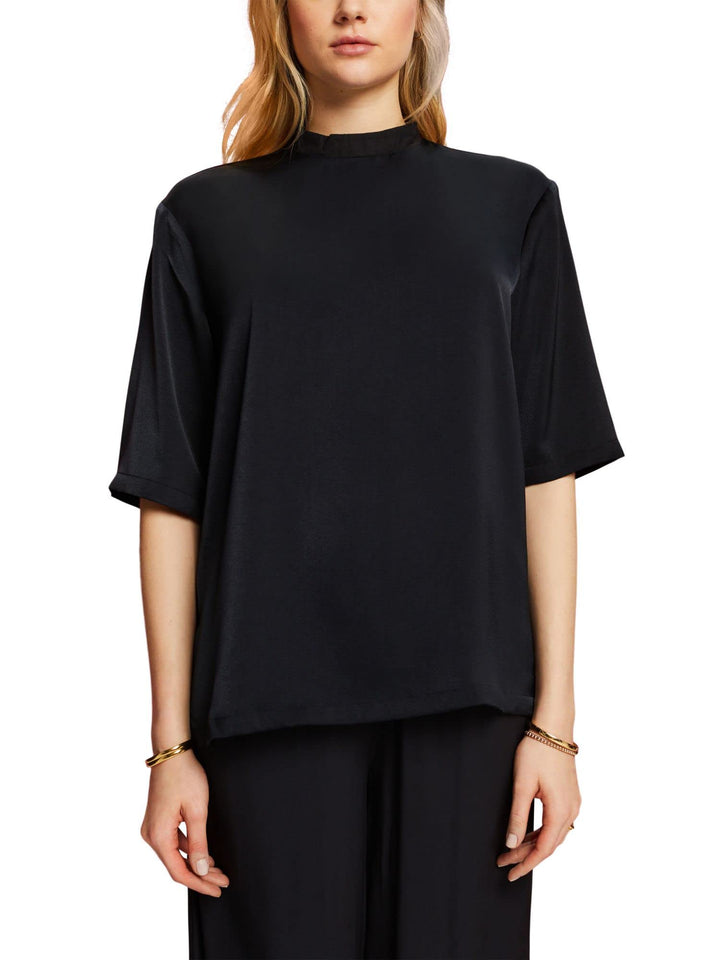 ESPRIT Damen Bluse XS 001/Black, XS 001/Black
