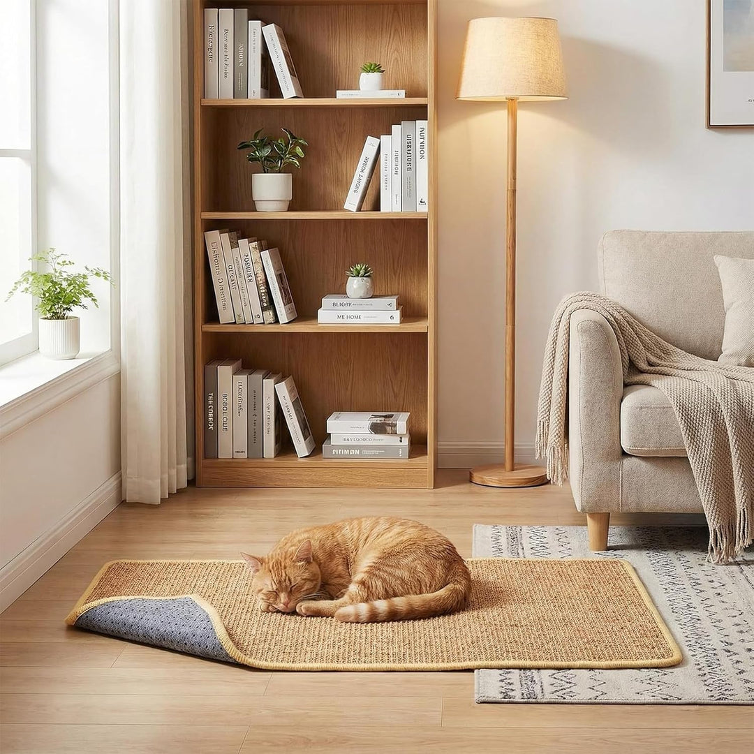 1 Stück Kratzmatte Katze 40x100CM Kratzbretter Natürliche Sisal Kratzmatte Katzenkratzmatte Kratzsch
