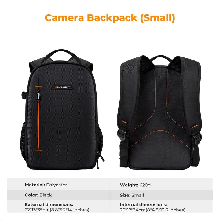 K&F Concept Kamerarucksack für Fotografen, Fotorucksack Klein Multifunktionale Camera Backpack Wasse