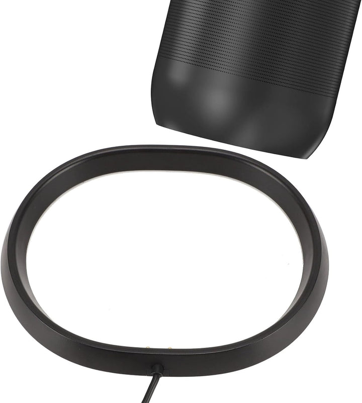Lautsprecher-Ladestation mit Adapter, 45-W-Netzteil und 6,6-Fuss-Kabel der Ladestation, ABS Schwarz