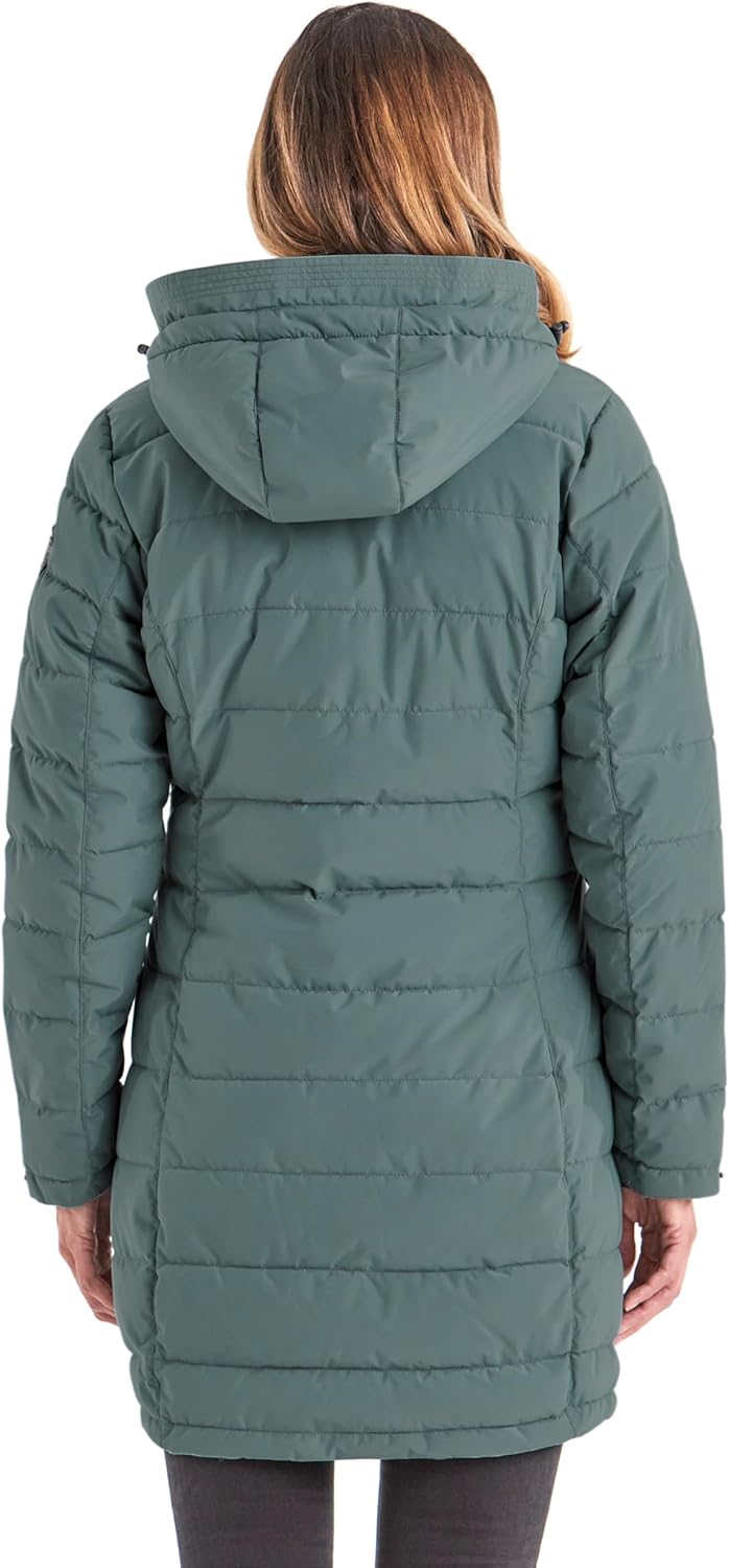 Killtec Damen Gw 13 Wmn Qltd Prk Funktionsparka/Steppparka mit abzippbarer Kapuze 36 aquaverde, 36 a
