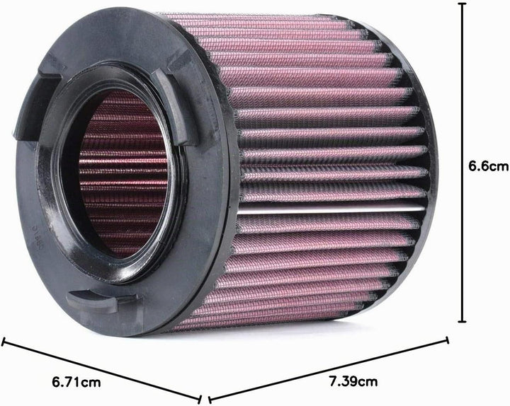 K&N E-2997 Waschbarer und wiederverwendbarer KFZ Tauschluftfilter Rot