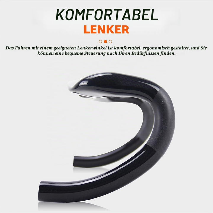 RXL SL rennrad carbon lenker 31.8mm schwarz 3K glänzend Aero Tropfen Lenker Interne Kabel für Racing