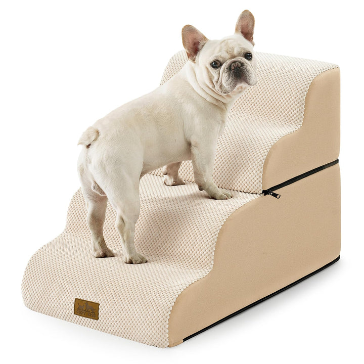 Breiter Hundetreppe für Kleine Hunde 50 cm, Hunderampe für Sofa, Hundetreppe Bett,Katzentreppe für A