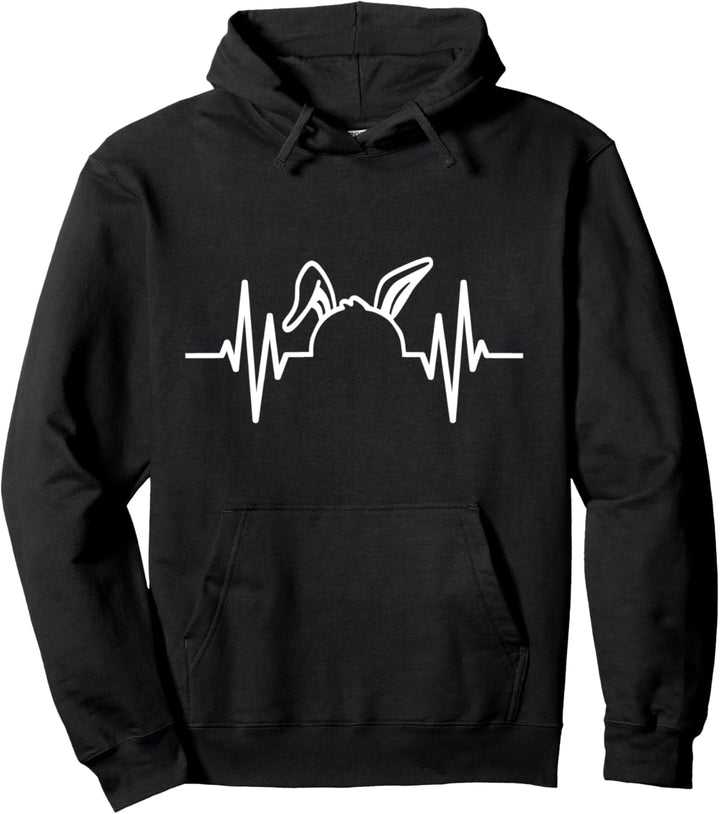Bunny Heartbeat Hasenohren Hasenohren Herzschlag Pullover Hoodie