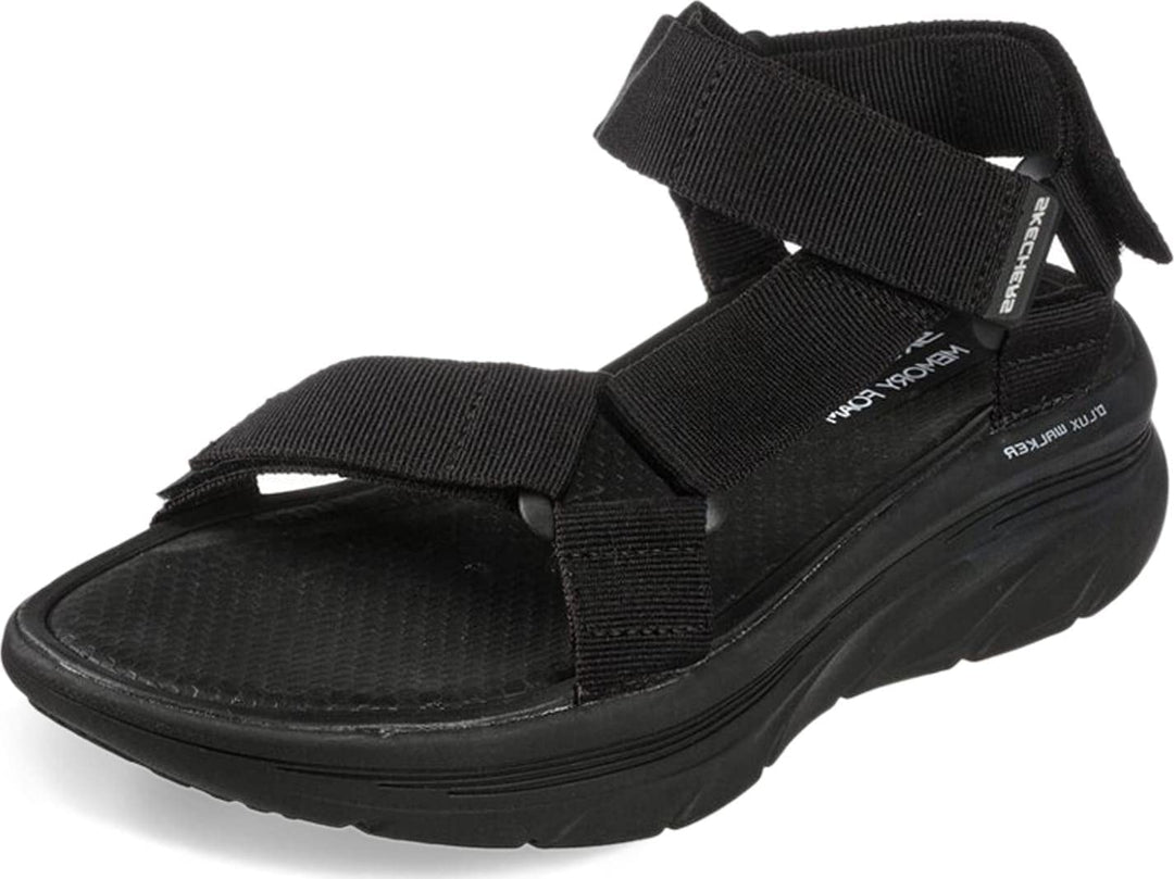 Skechers Herren D'lux Walker Schiebe-Sandalen 43 EU Schwarz, 43 EU Schwarz