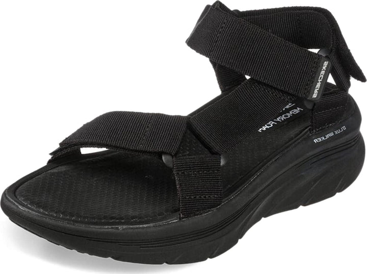 Skechers Herren D'lux Walker Schiebe-Sandalen 42 EU Schwarz, 42 EU Schwarz