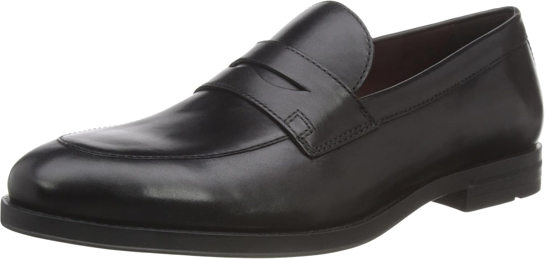 Geox Herren U Decio B Moccasin, 42 EU Schwarz