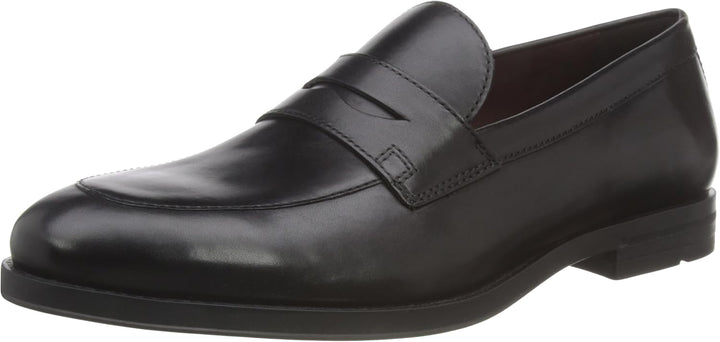 Geox Herren U Decio B Moccasin, 42 EU Schwarz