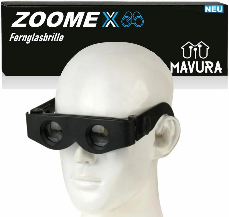 ZOOMEX Fernglasbrille Fernglas Brille Lupe Verstellbar Teleskop Angeln