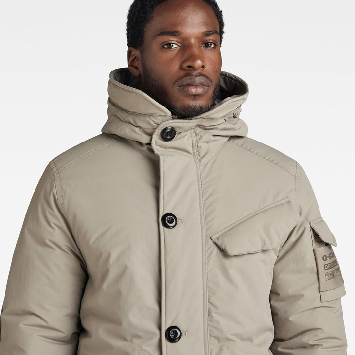 G-STAR Herren Vodan Padded Hooded Jacket S Grau (elephant skin D22713-D419-G106), S Grau (elephant s
