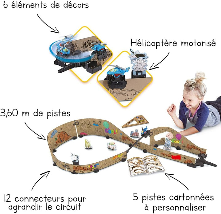 VTech 564005 Hélicoptère Rennstrecke Autos, braun