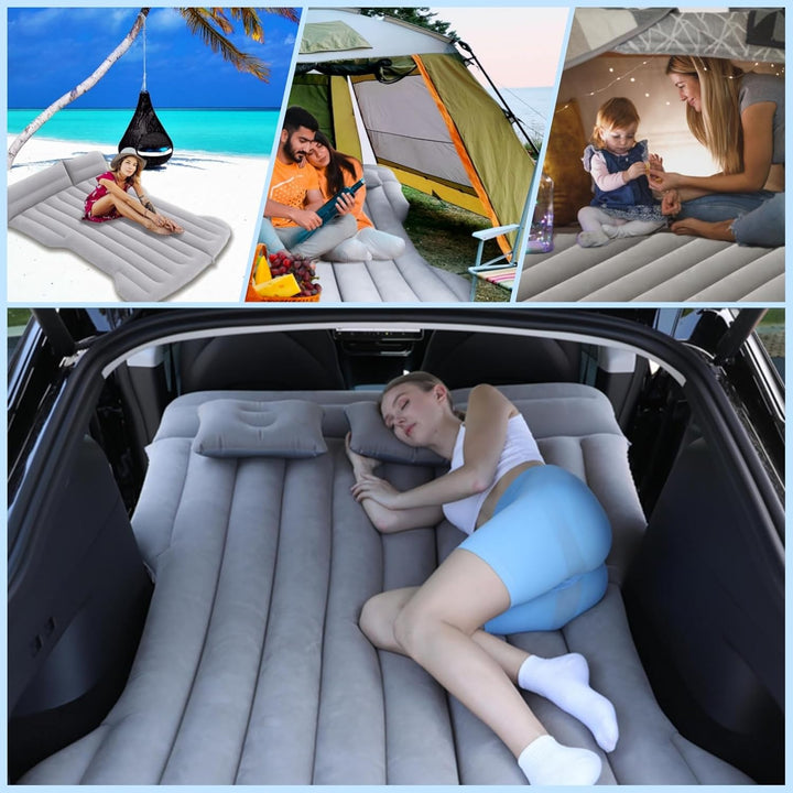 Auto Luftmatratze, Aufblasbare Matratze für Model Y SUV Kofferraum Rückbank -195x130x15cm Klappbar S