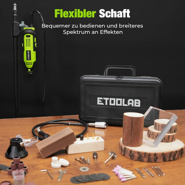Multifunktionswerkzeug 200W, ETOOLAB [Professional] Rotationswerkzeug, Echte 10000-35000 U/min, Dreh