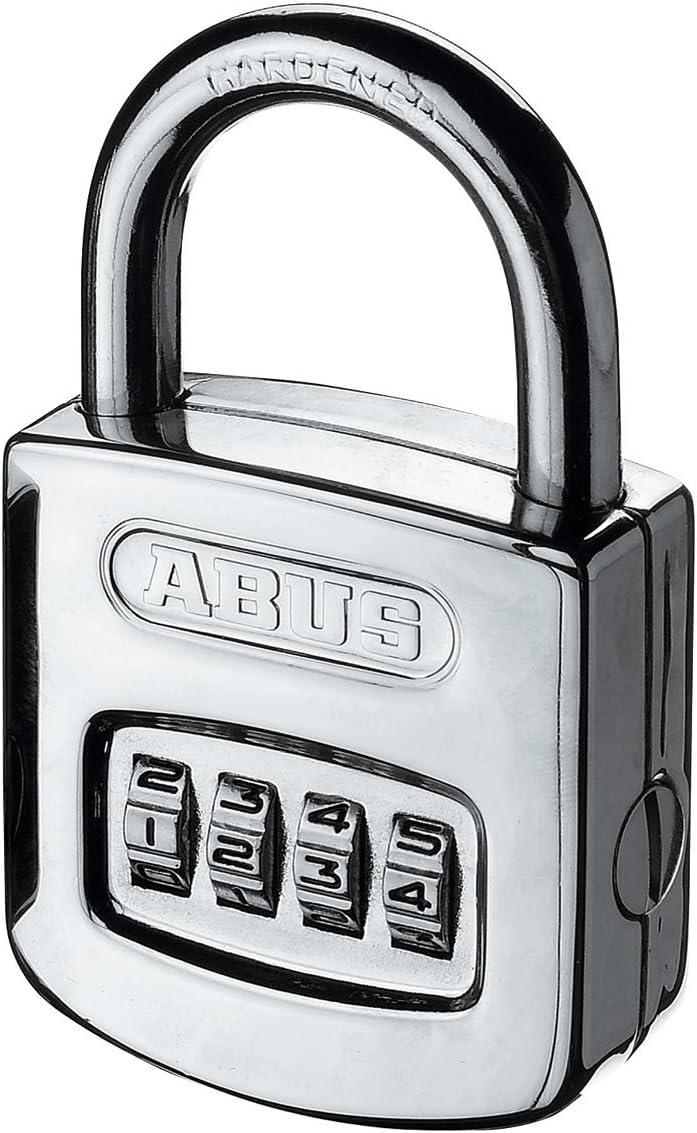ABUS Zahlenschloss 160/50HB50 - Vorhängeschloss mit hohem Bügel und individuell einstellbarem Zahlen