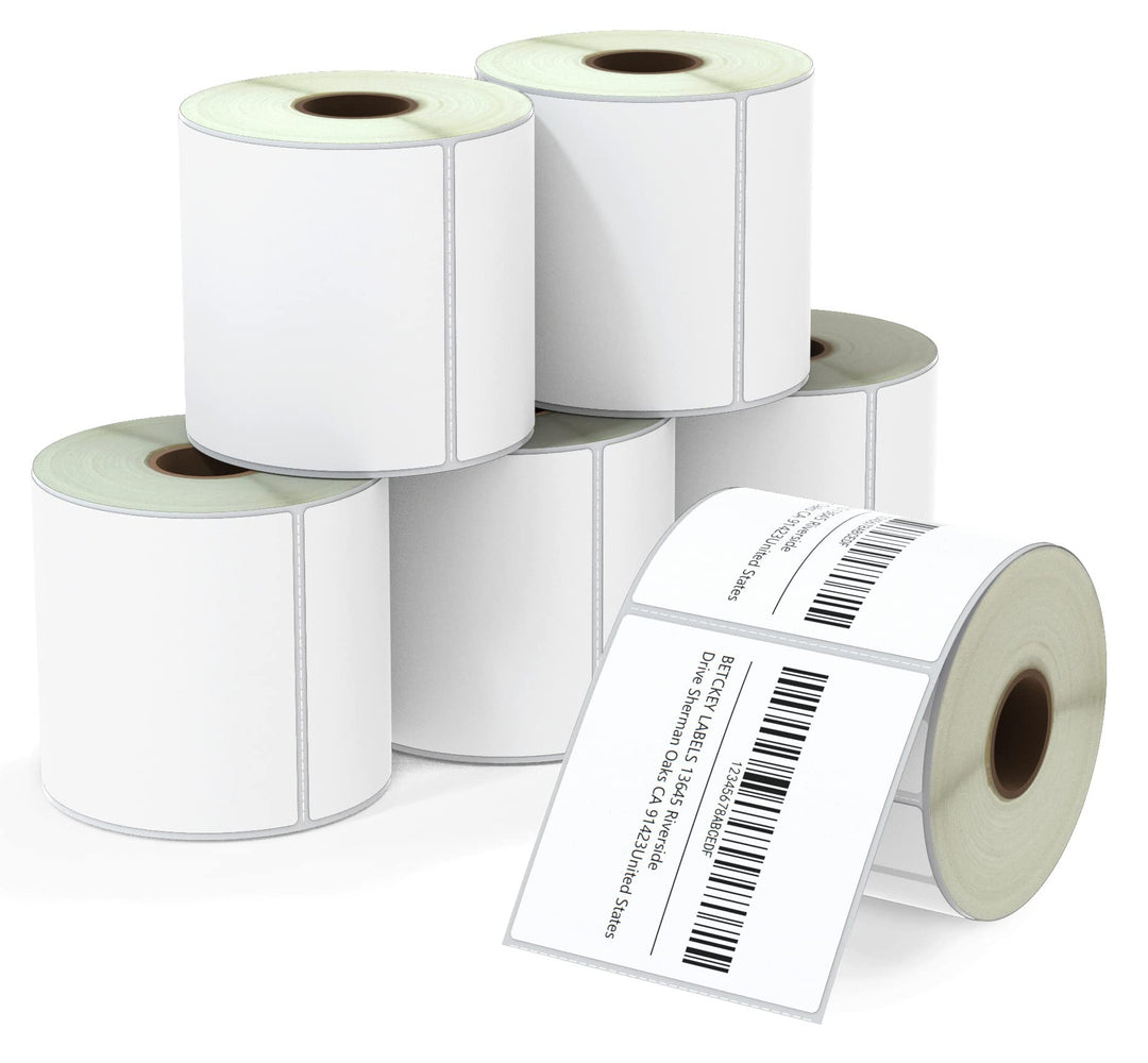 BETCKEY - 76mm x 76mm(3 in x 3 in) Perforierte Mehrzweck/Grosse Quadratische Thermoetiketten Kompati