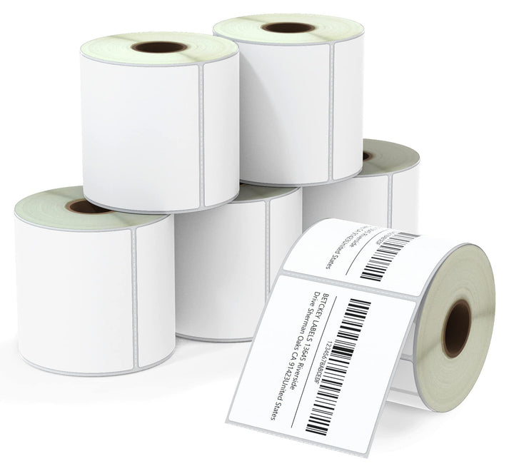 BETCKEY - 76mm x 76mm(3 in x 3 in) Perforierte Mehrzweck/Grosse Quadratische Thermoetiketten Kompati