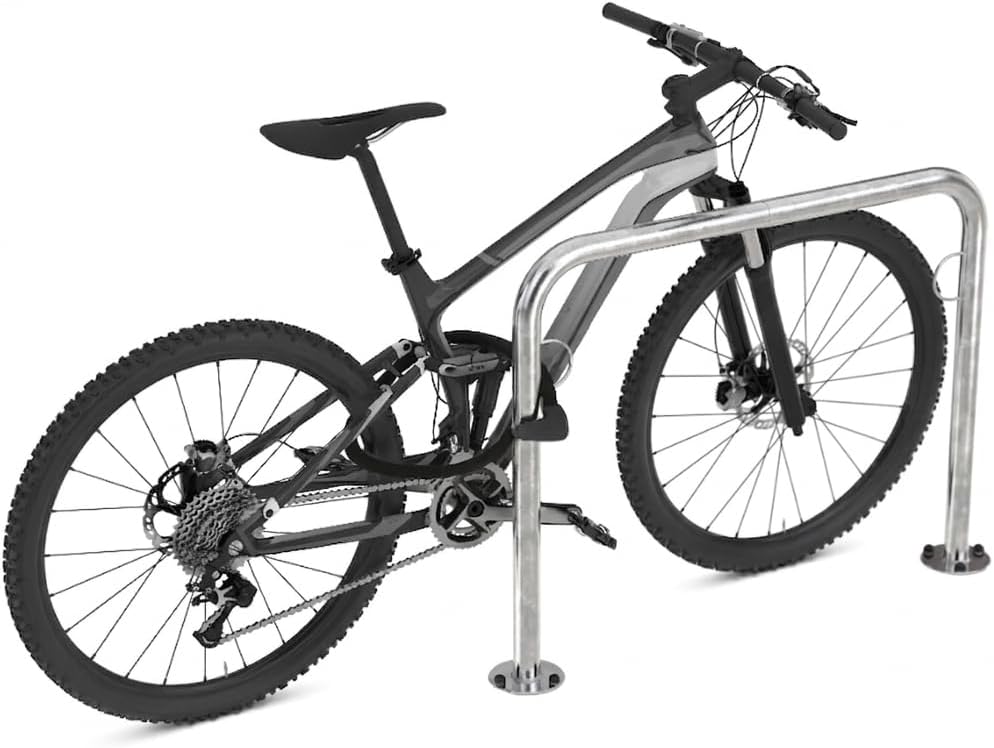 Fahrradanlehnsystem Trust 31 | 3er Pack | zum Aufdübeln | 1250mm | mit Ringösen | Fahrradständer für