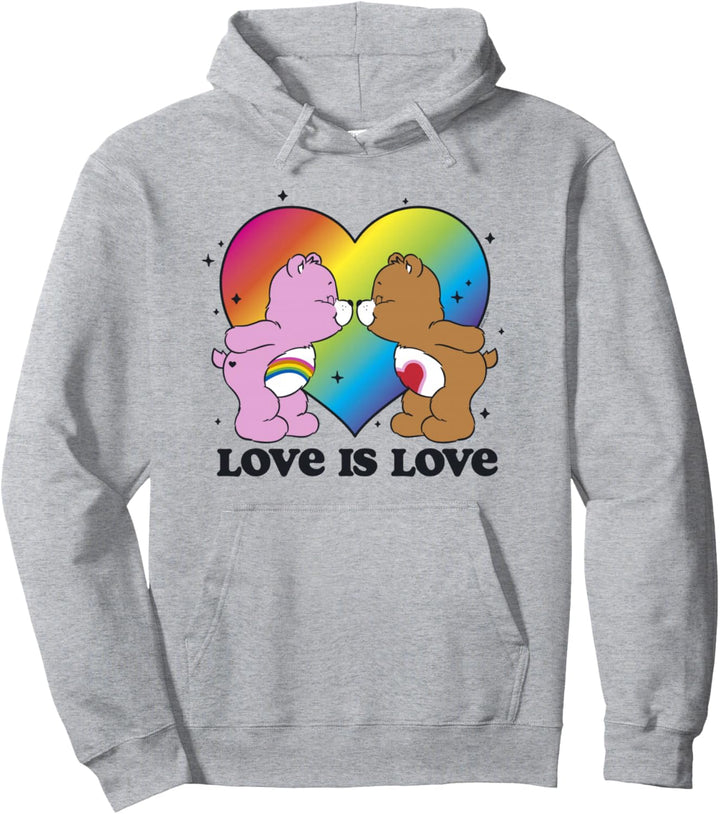 Care Bears Love Is Love With Cheer Bear And Tenderheart Pullover Hoodie