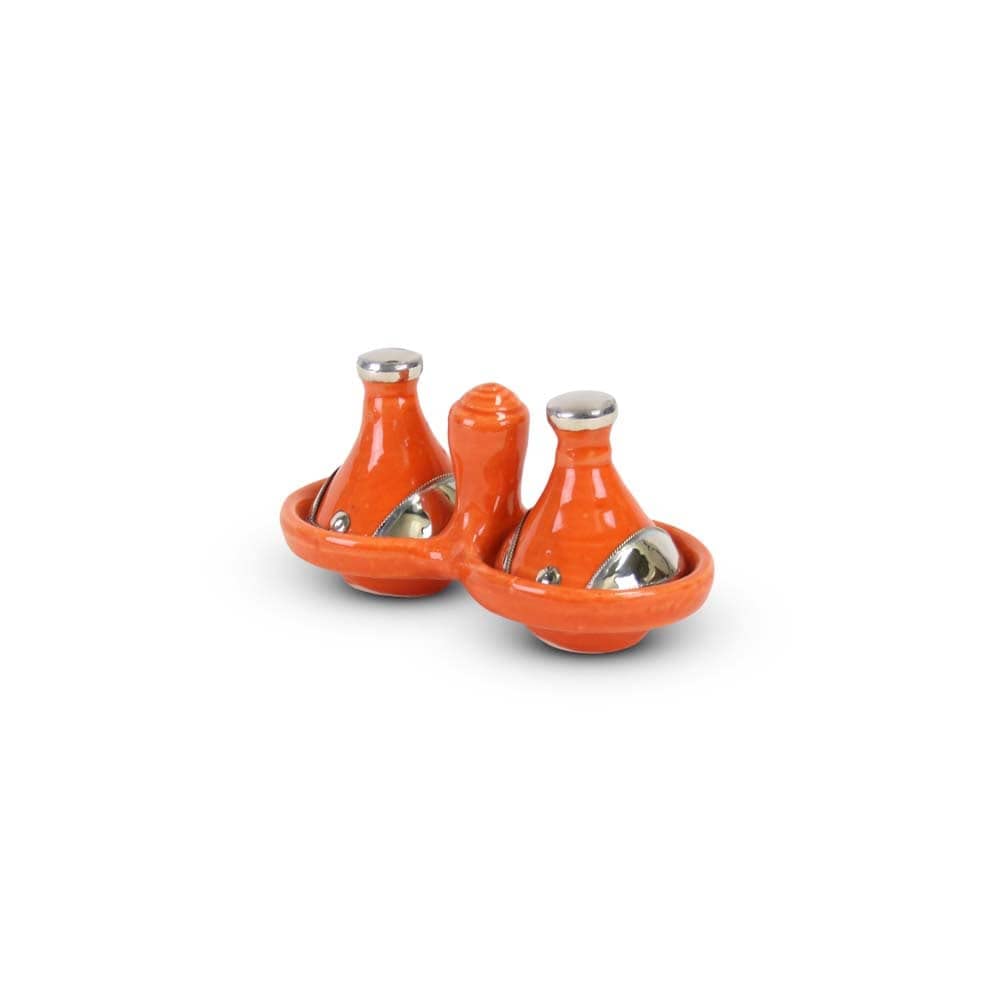 Tajine Mini Orange mit Metall 2-teilig | Safaary