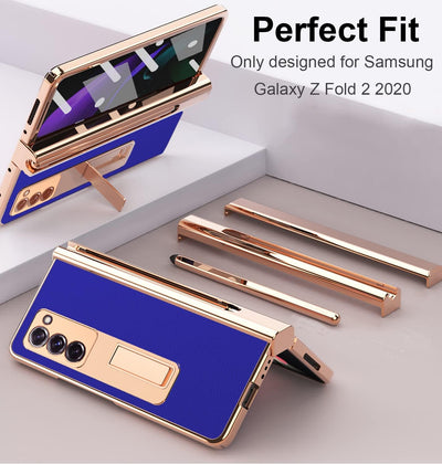 Miimall für Samsung Galaxy Z Fold 3 Hülle mit S Pen, 5 in 1 Design Voller Schutz Case mit Glas Displ