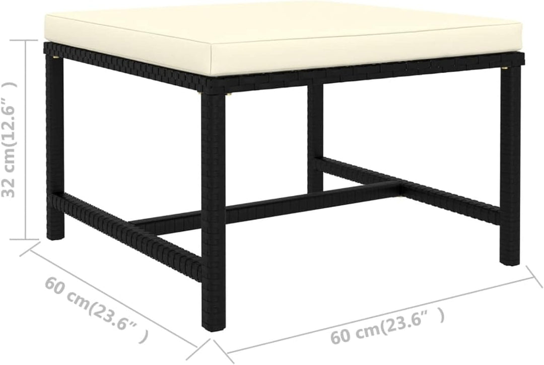 Festnight Lounge Sofa 5-TLG. Modular-Mittelsofa Garten-Sofagarnitur mit Auflagen Gartensofa Gartenmö