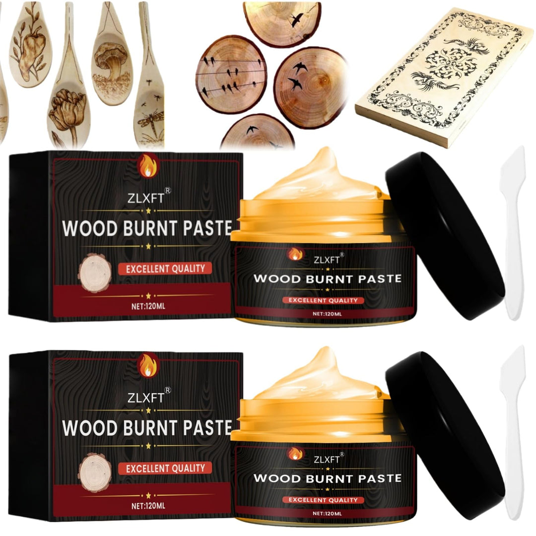 Holzbrennpaste Brennpaste Gel,2pcs Multifunktionales DIY Brandmalerei für Holz,Holzbrennpaste,Wood B
