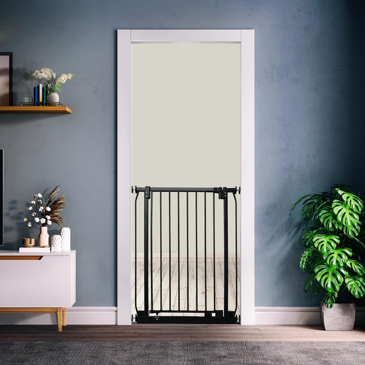 Safetots Extra Hohes Elite Sicherheitsschutzgitter, 71cm - 80cm, Mattschwarz, Extra hohe 96.8cm Höhe