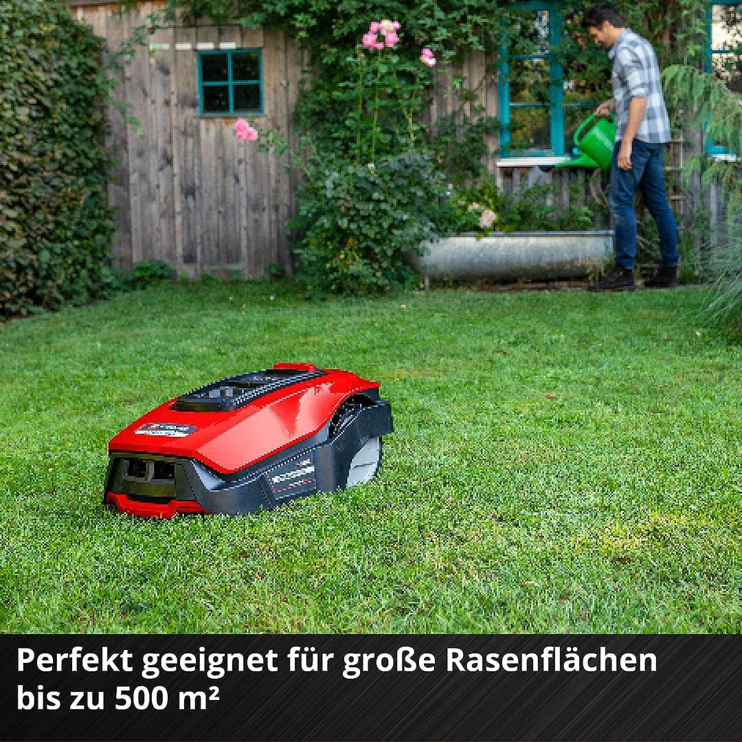 Einhell Mähroboter FREELEXO 500 BT Power X-Change (Li-Ion, Multizonen-Modus, bis 35% Steigung, Appst