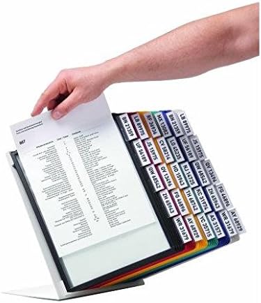 Durable Tisch-Sichttafelsystem (Vario Table 30, mit 30 Sichttafeln A4) mehrfarbig, 551000 Tisch 30 T