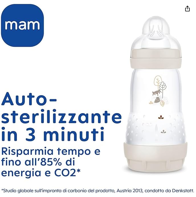MAM Welcome To The World Geschenkset mit 3 Easy Start Anti-Kolik-Fläschchen, Start Nano-Schnuller, C