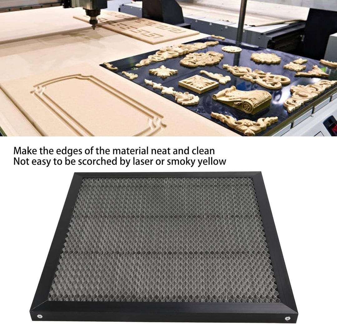Laser-Arbeitstisch, 400 x 400 mm, Mesh-Design, Aluminiumlegierung, Waben-Arbeitsplattenplattform