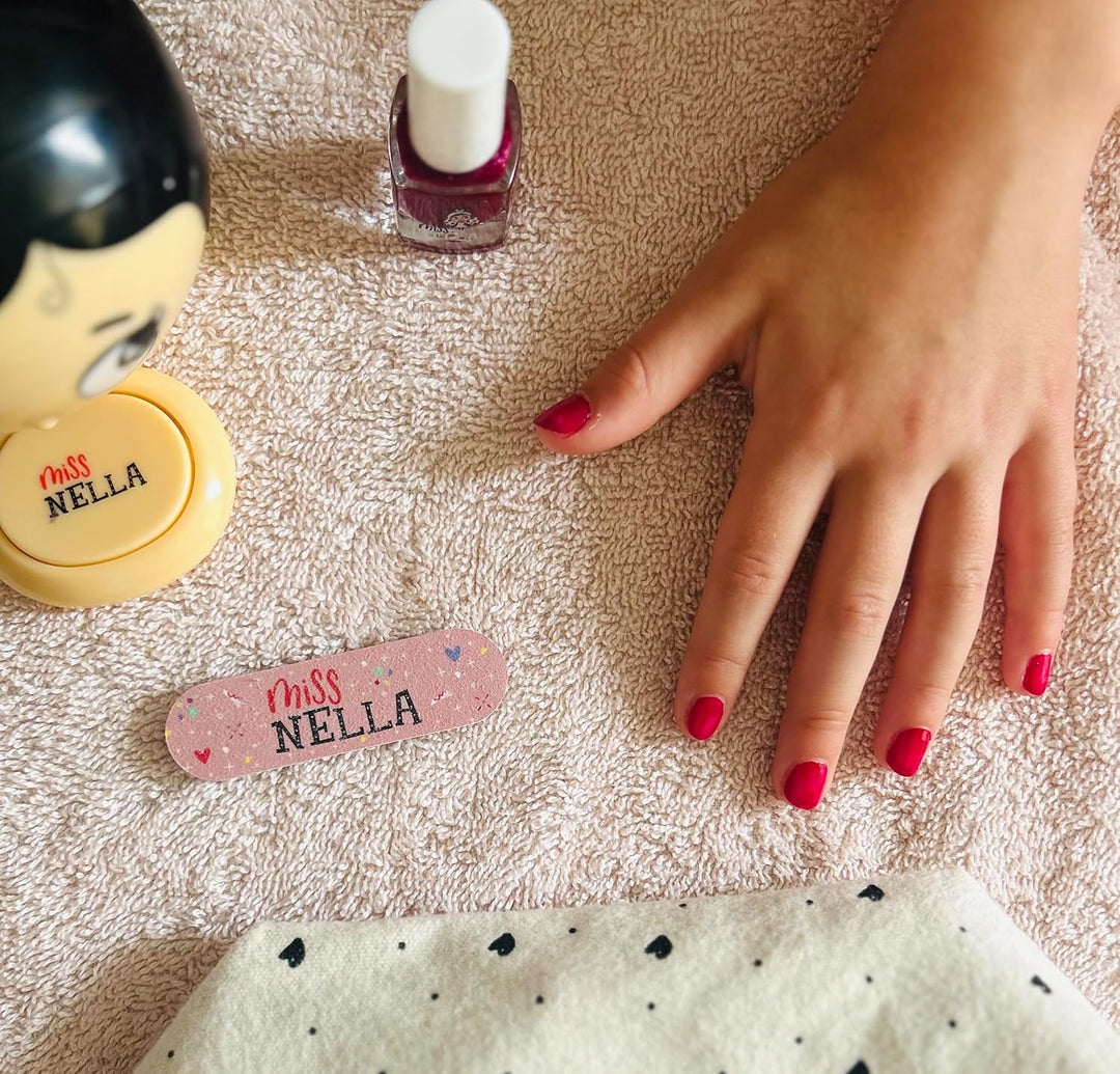 Miss Nella Weihnachtsglitter Special Glitzer - 6er Pack Kinder Nagellack mit Peel-off-Formel auf Was