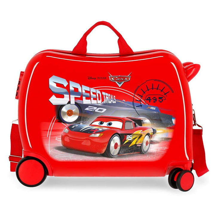 Disney Cars Speed Trails Kinder-Koffer Rot 50x38x20 cms Hartschalen ABS Kombinationsschloss 38L 2,1k