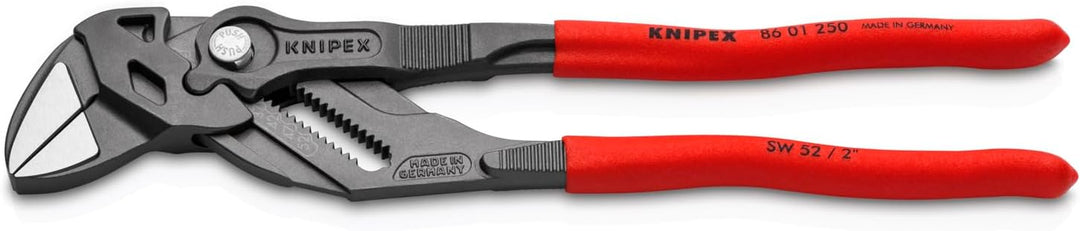 KNIPEX Zangenschlüssel, Multi-Schraubenschlüssel, Chrom-Vanadium, atramentiert, 250 mm, 86 01 250 at