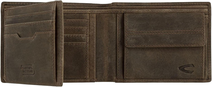 camel active Vietnam Herren Geldbörse RFID Querformat Leder Mittelgross, Brown