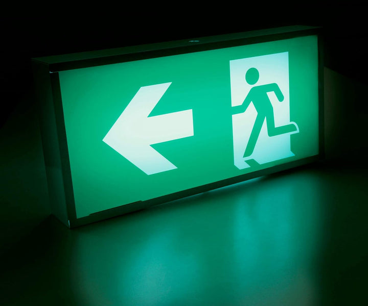 McShine - LED Fluchtwegleuchte I FL-919 I IP20 I Exit Schild 230V I Notausgangsschild Notbeleuchtung