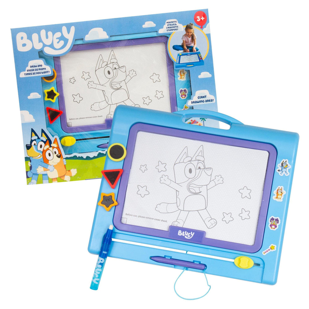 Giochi Preziosi - Bluey Giant Magnettafel zum Zeichnen von Lieblingscharakteren der Serie, inklusive