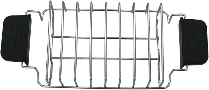 Brötchenaufsatz für Toaster,KETIAN Warming Rack Toaster Accessoire,Edelstahl,KT-002A