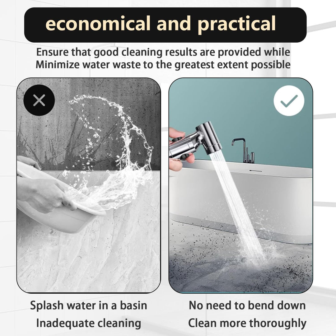 Bidet Handbrause,Bidet Brause,Handbrause Toilette,Waschbeckenbrause mit Schlauch 150 cm und Ohne Boh