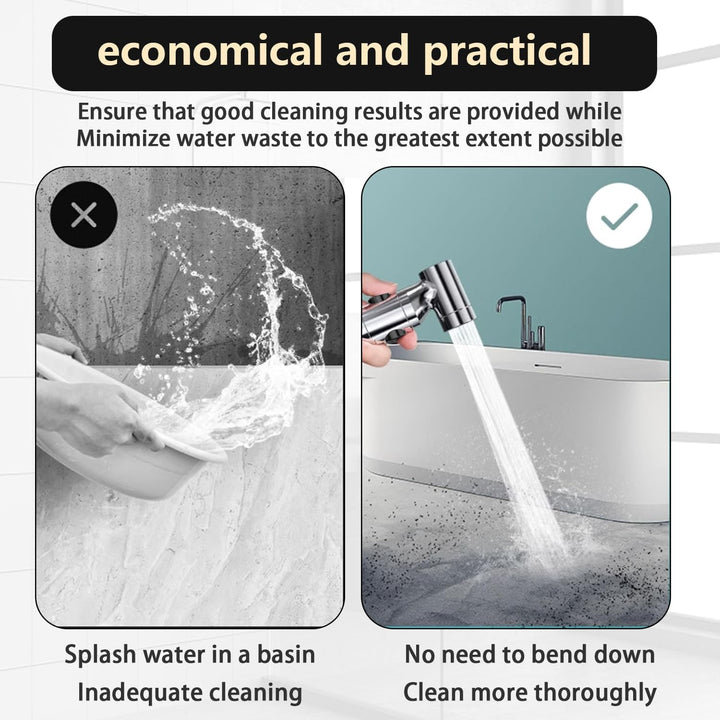 Bidet Handbrause,Bidet Brause,Handbrause Toilette,Waschbeckenbrause mit Schlauch 150 cm und Ohne Boh